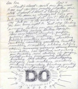 Sol LeWitt letter to Eva Hesse