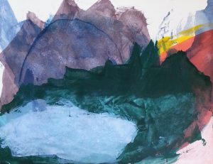 "Alpine Sunrise", painting by Cathy Durso