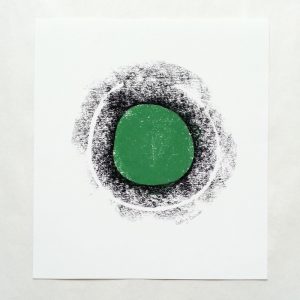 Green Circle with Black Border