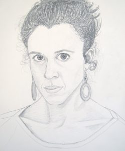 Self Portrait drawing by Cathy Durso