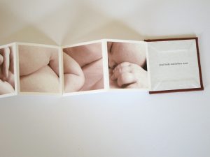 My body remembers yours - artist's book by Cathy Durso